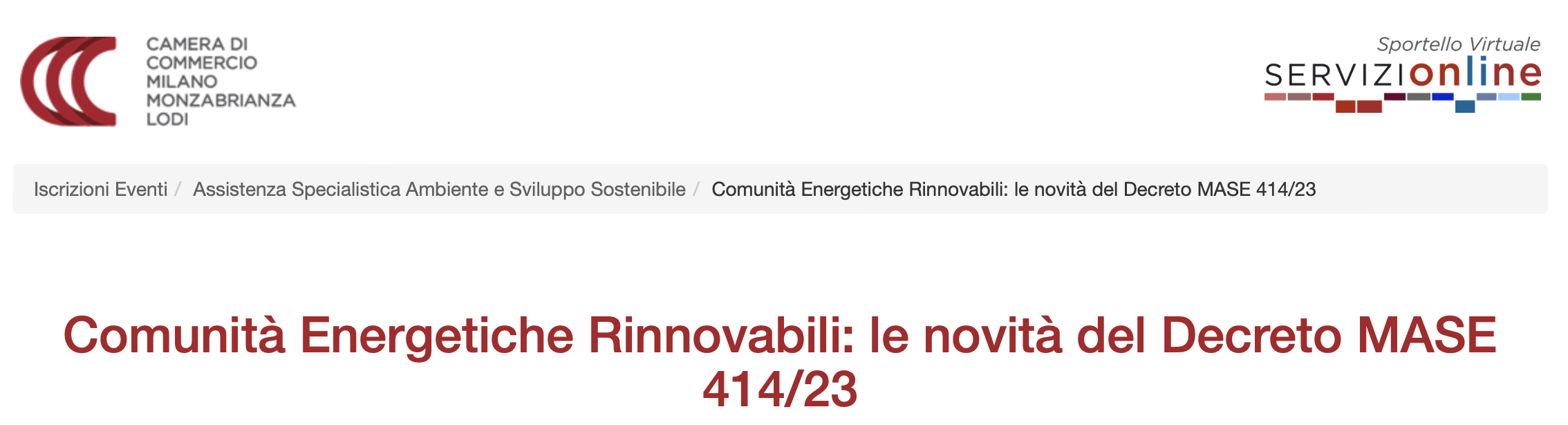 Comunità Energetiche Rinnovabili: le novità del Decreto MASE 414/23